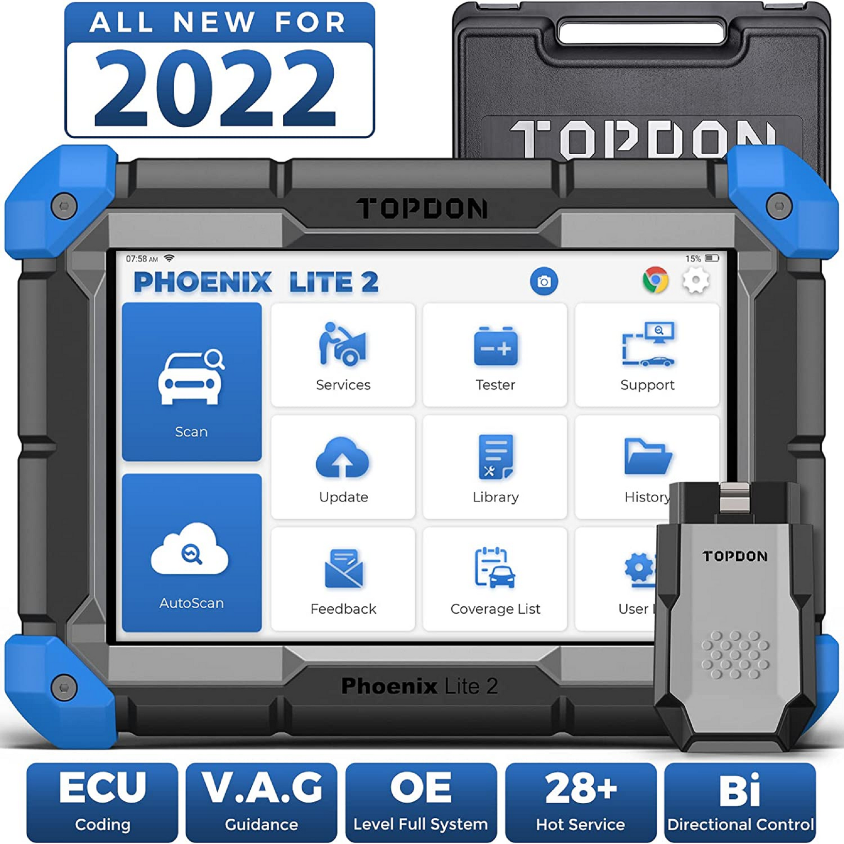 2023 Topdon Phoenix Max 2 Year Free Update Smart Professional